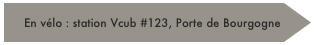 En vélo : station Vcub #123, Porte de Bourgogne